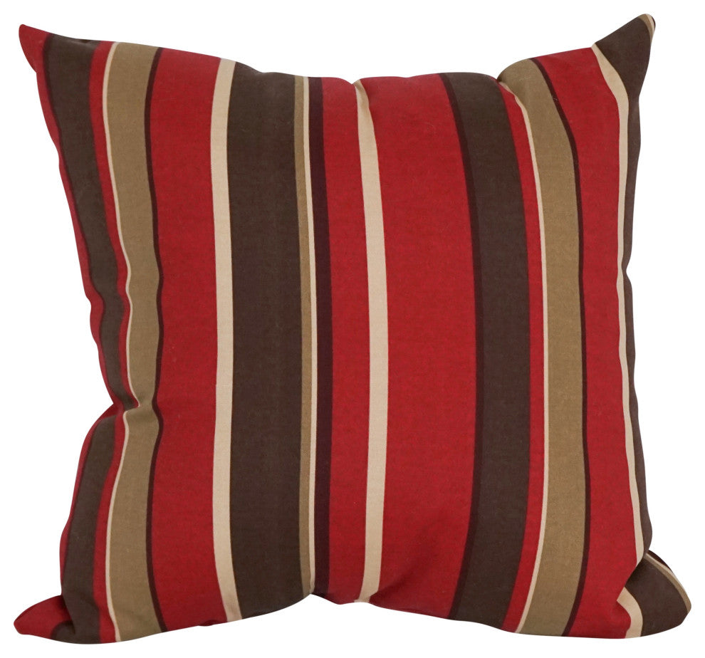 Outdoor Patterned 25" Jumbo Throw Pillows, Set of 2, Montserrat Sangria
