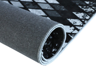 Faux Cowhide Digital Printed Patchwork Astral Sequence 6'x 9' Area Rug