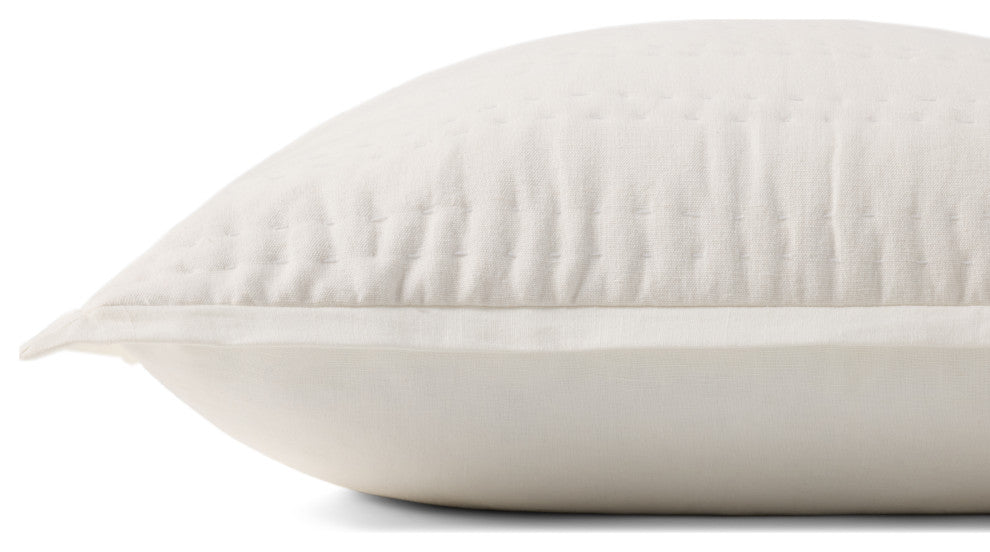 Loloi PLL0195 White 22'' x 22'' Cover WithDown