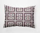 14x20" Greek Key Patterned Nautical Decorative Indoor Pillow, Dusty Purple