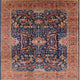 Ahgly Company Indoor Square Mid-Century Modern Area Rugs, 6' Square