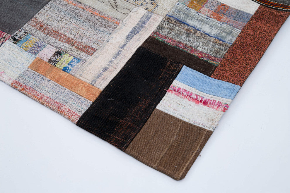 Rug N Carpet - Handmade Turkish 8' 5'' x 11' 6'' Vintage Patchwork Kilim Rug