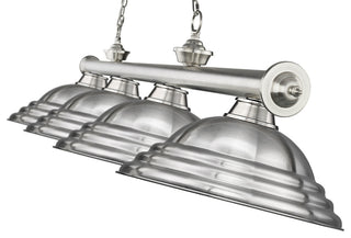 Zlite 2306-4BN-SBN 4-Light Billiard, Brushed Nickel