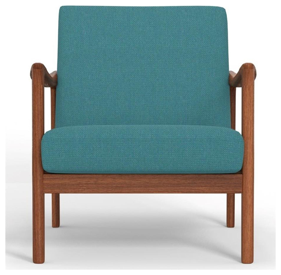 Alpine Furniture Zephyr Lounge Chair in Turquoise