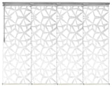 Scattered 4-Panel Track Extendable Vertical Blinds 48-88"W, Satin Nickel Track, 91.4" H