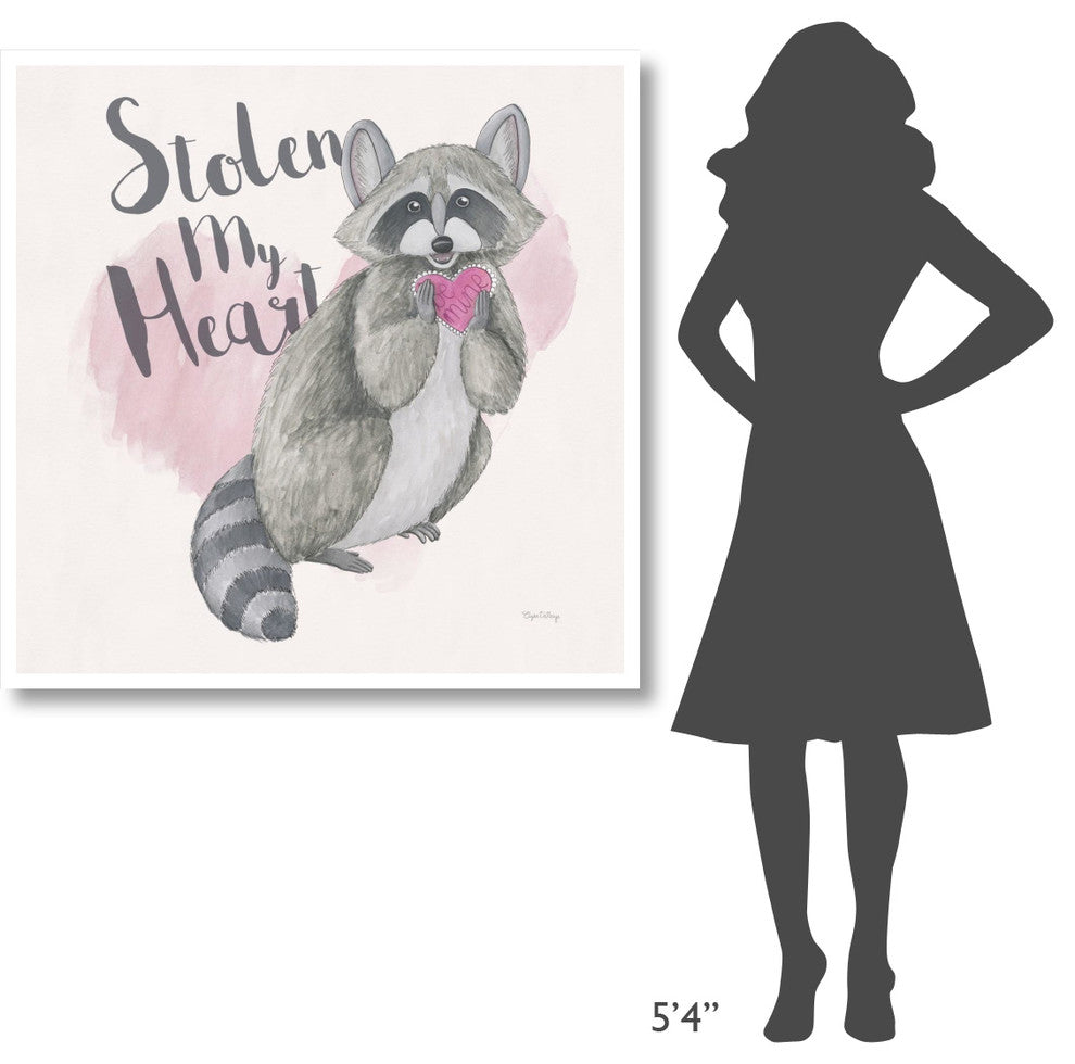 "My Furry Valentine I Sq" Digital Paper Print by Elyse DeNeige, 42"x42"