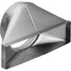 Broan 10"Round Horizontal Transition, 4.5"X18.5" To 10" 427