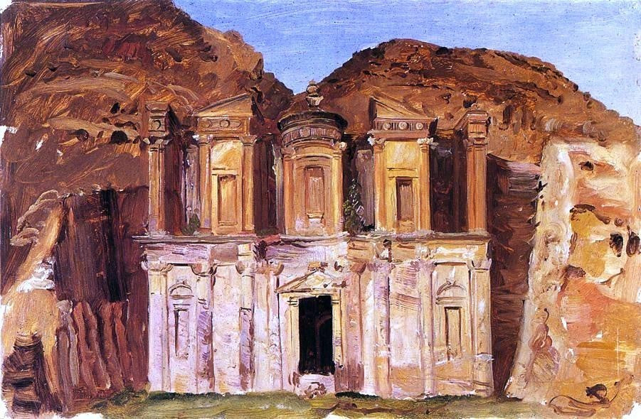 Frederic Edwin Church A View of Ed Deir Petra Jordan Wall Decal