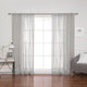 Faux Linen Diamond Trellis Curtains, Black, 52"x84", Set of 2