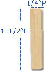 Reston Carved Wood Molding, 1-1/2"