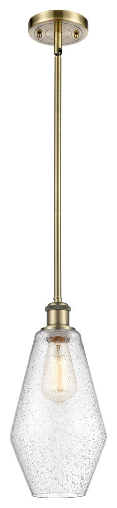 Innovations 516-1S-AB-G654-7 1-Light Mini Pendant, Antique Brass