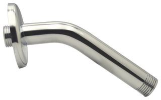 6" Shower Arm In Polished Brass, Polished Nickel