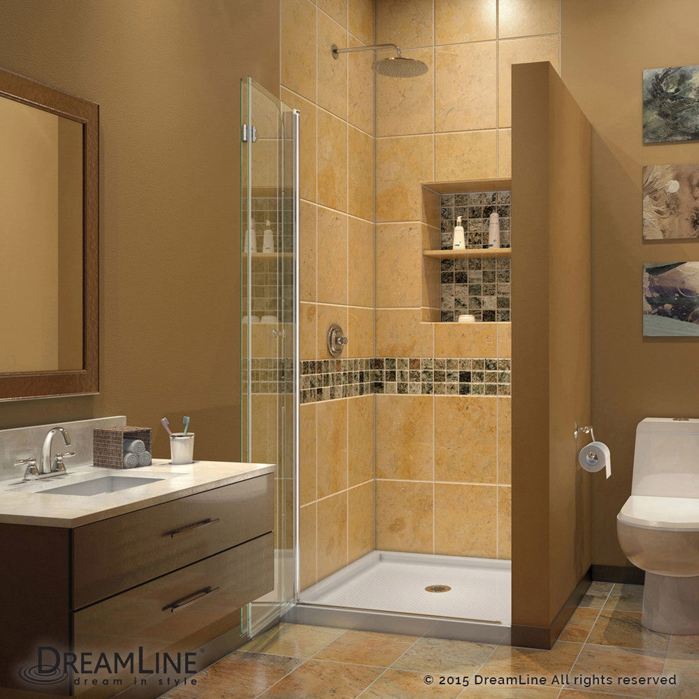 Dreamline Aqua Fold Shower Door With 36"x36" Shower Base