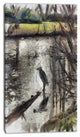 Bird in National Park Watercolor, Landscape Canvas Wall Art, 16"x32"