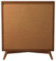 Flynn Mid Century Modern 4 Drawer Chest With Pull Out Tray, Acorn