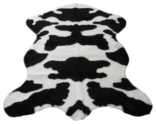 Faux Fur Cow Pelt Rug, 56"x79"