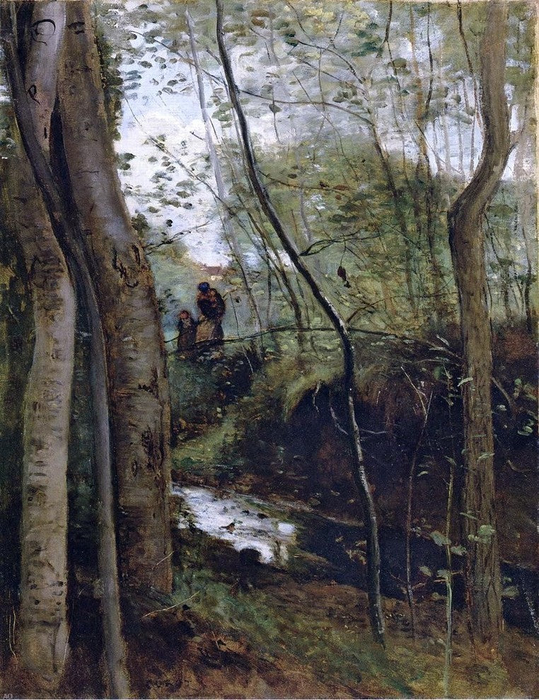 Jean-Baptiste-Camille Corot Stream in The Woods Un Ruisseau Sous Bois Print