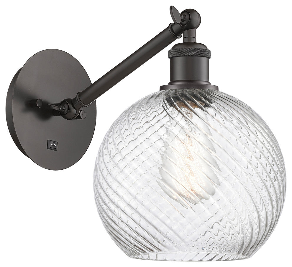 Innovations 317-1W-OB-G1214-8-LED 1-Light Sconce, Oil Rubbed Bronze