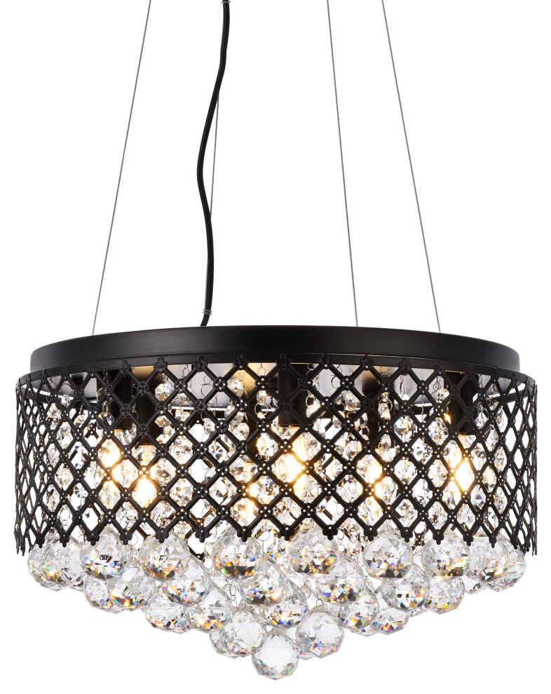 Toby 6-Light Pendant, Black