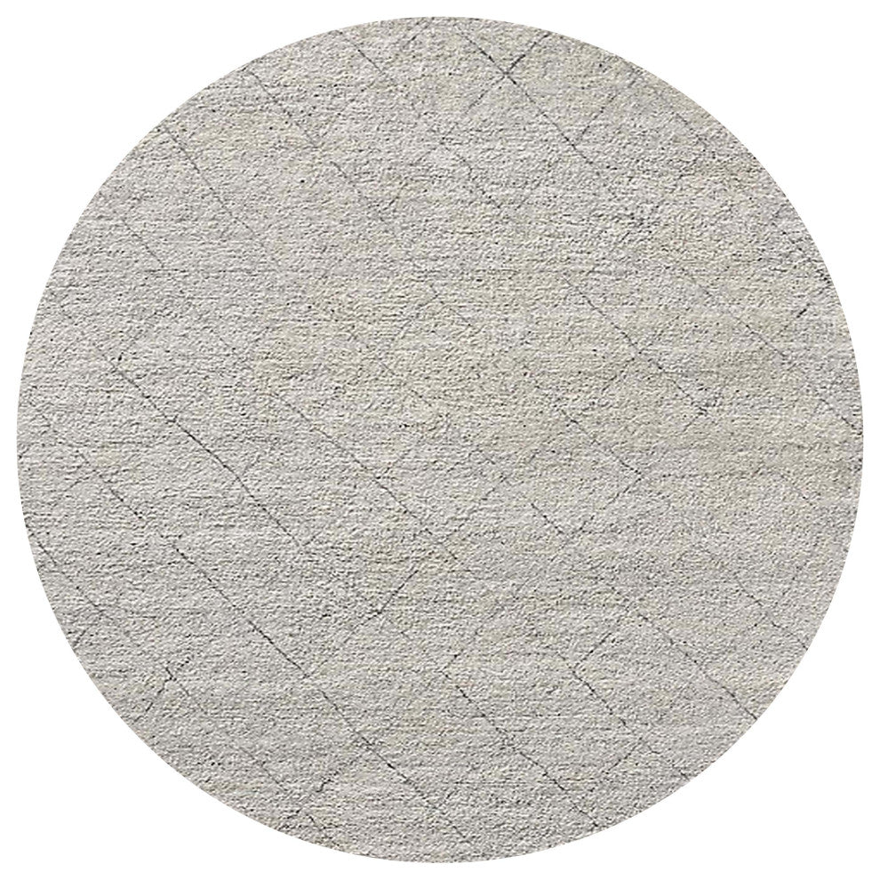 Ahgly Company Indoor Round Mid-Century Modern Area Rugs, 8' Round