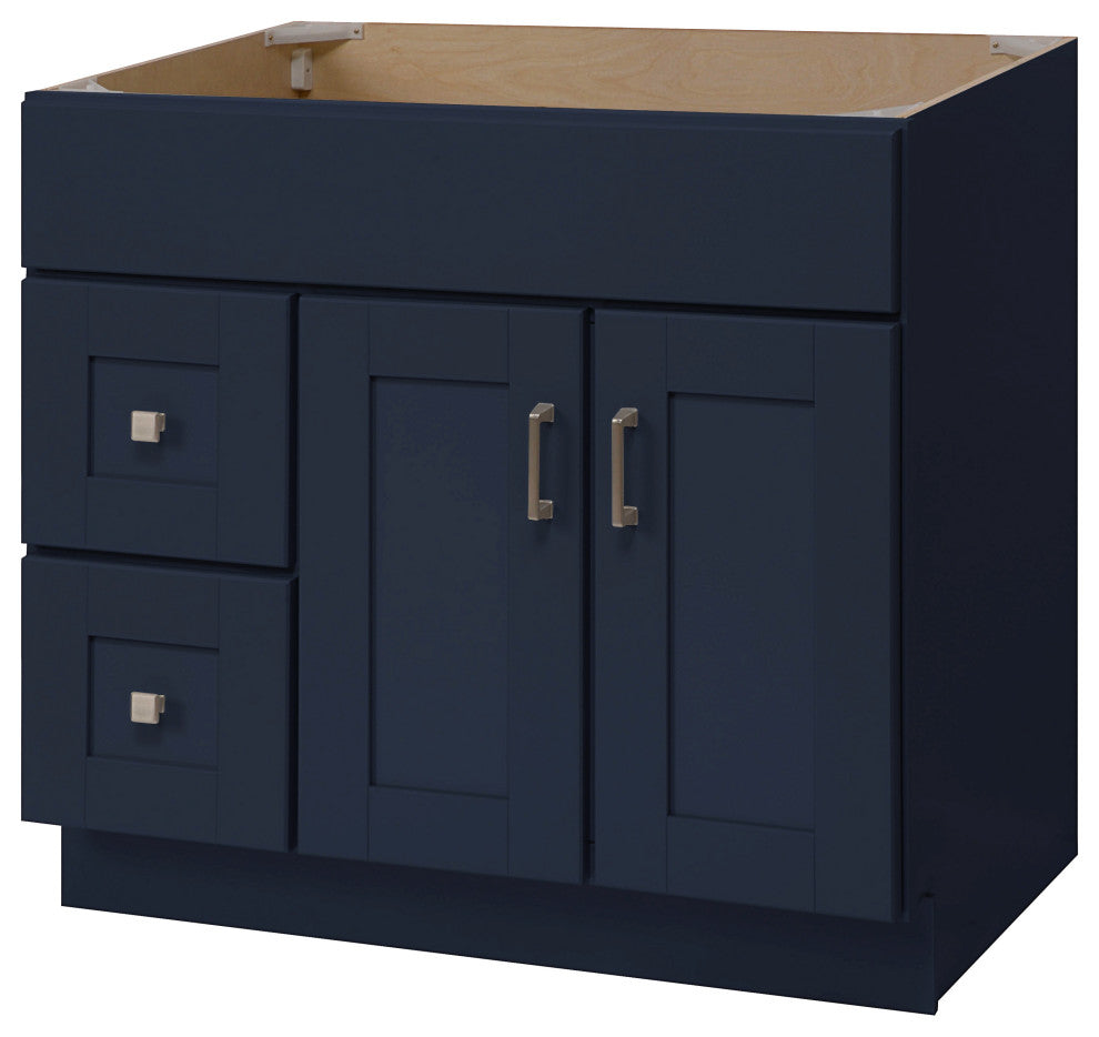 Blue Topaz 36" 2 Door 2 Drawer Left Vanity