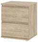 Tvilum Aurora 2 Drawer Nightstand in Oak Structure