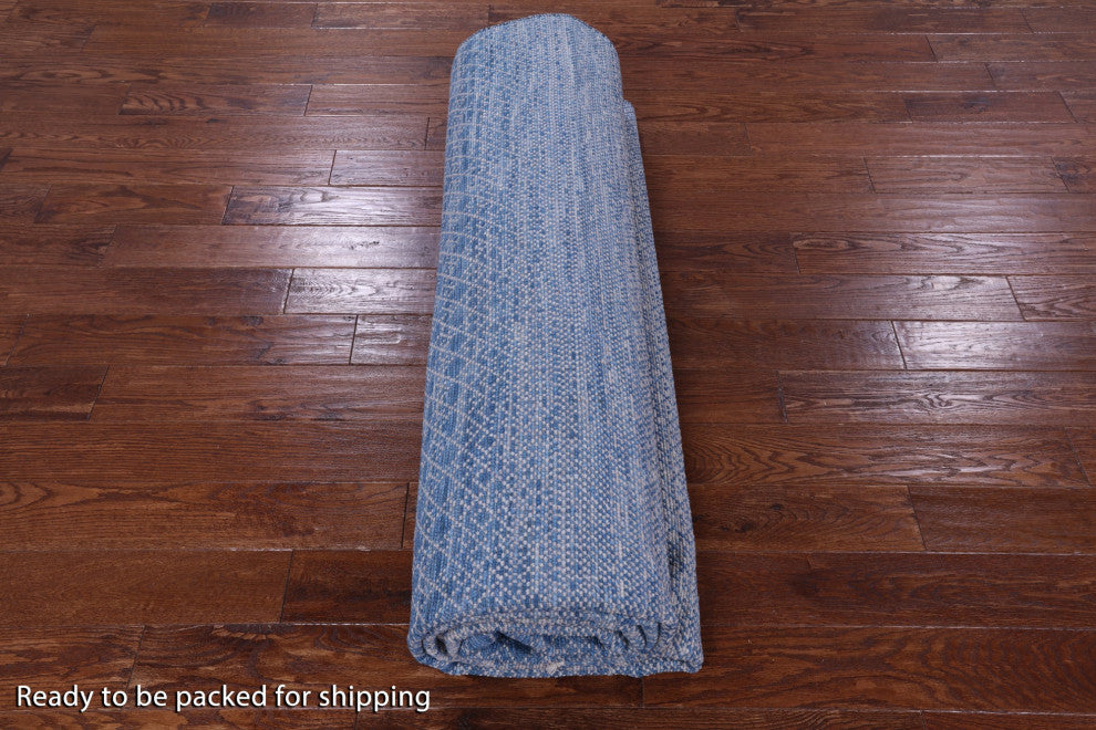 9' 0" X 12' 3" Savannah Grass Handmade Wool Rug - Q13208