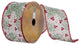 Vickerman Q202745 2.5"X10 Yard Red & Green Berry On Burlap Christmas Ribbon