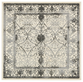 Unique Loom Ivory La Jolla Traditional 6' 0 x 6' 0 Square Rug