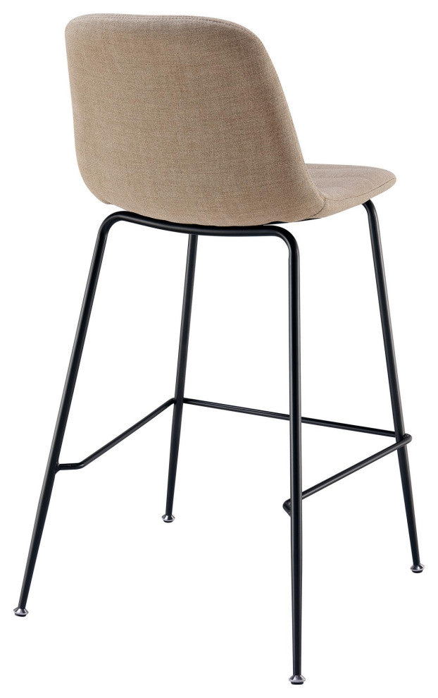 Caleb Fabric Counter Stool, Set of 4, Penta Linen