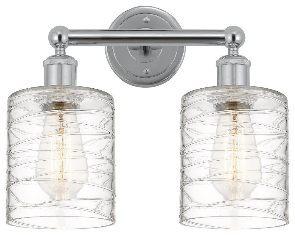 Innovations 616-2W-PC-G1113 2 Light Bath Vanity Light, Polished Chrome