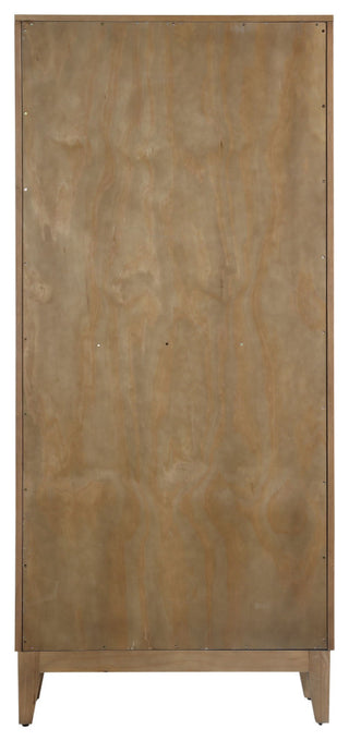 Back view on white background showing rear panel.