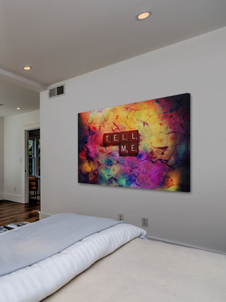 "Tell Me" Print on Canvas by Sylvia Cook