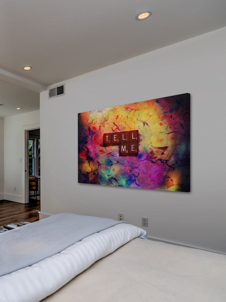 "Tell Me" Print on Canvas by Sylvia Cook