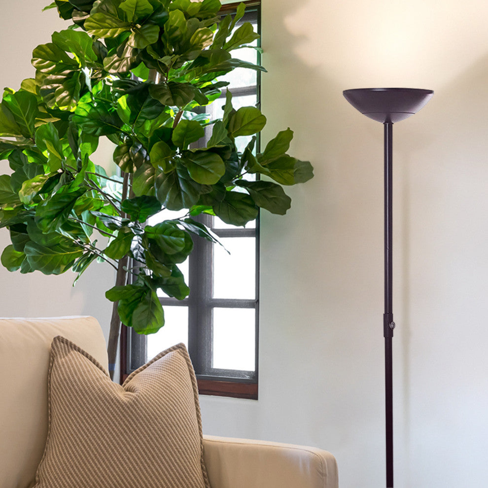 Brightech SkyLite LED Torchiere Floor Lamp "“ Bright for Reading, Black