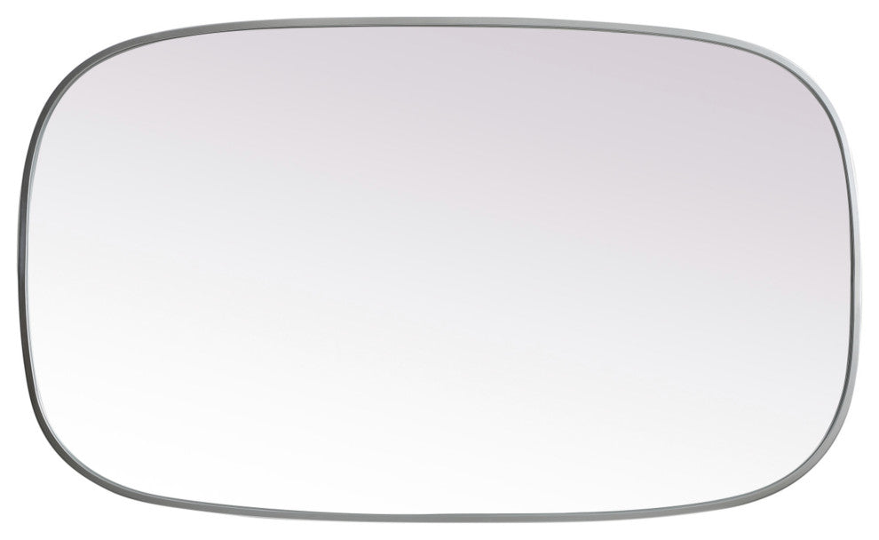 Elegant Lighting MR2B2440 Brynn 24" W x 40" H Modern Oval - Black