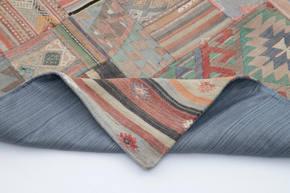 Rug N Carpet - Handmade Anatolian 6' 8'' x 9' 11'' Unique Patchwork Kilim Rug
