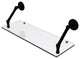 Prestige Monte Carlo 24" Floating Glass Shelf, Matte Black