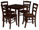 Groveland 5Piece Square Dining Table With 4 Chairs