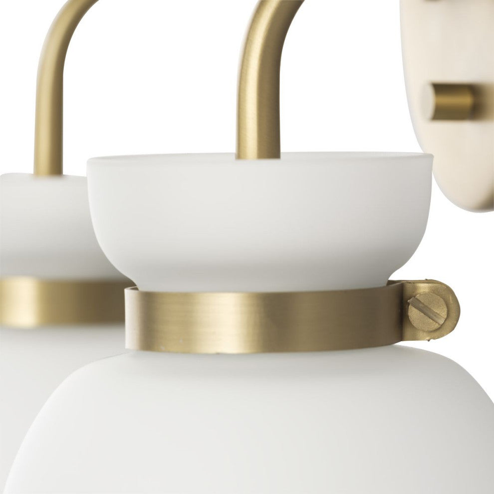 Lexie Collection Contemporary Vanity Light, Brushed Gold