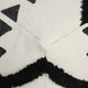 Textured Double Diamond Pouf Ottoman
