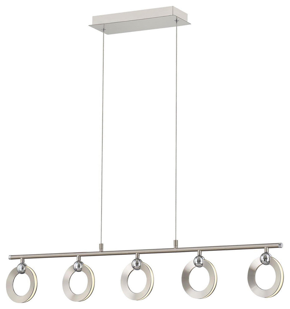 Hermosa LED 5-Light Linear Chandelier
