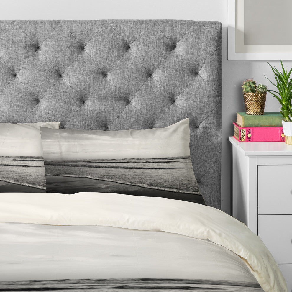 Deny Designs Bree Madden Ombre Black Pillowcase