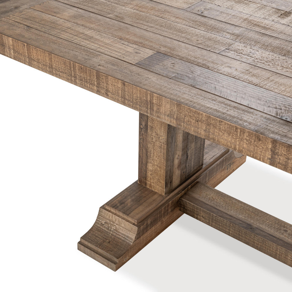 Dita Reclaimed Pine Wood Dining Table