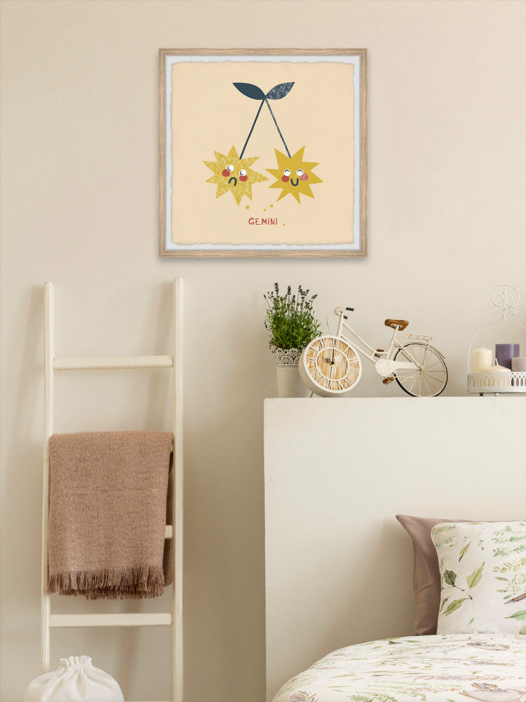 "I'm a Gemini" Framed Painting Print, 24x24