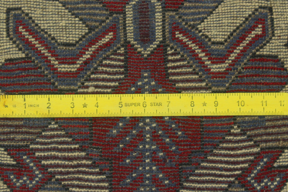 Semi Antique Adem Ivory/Blue Rug, 2'11x4'7