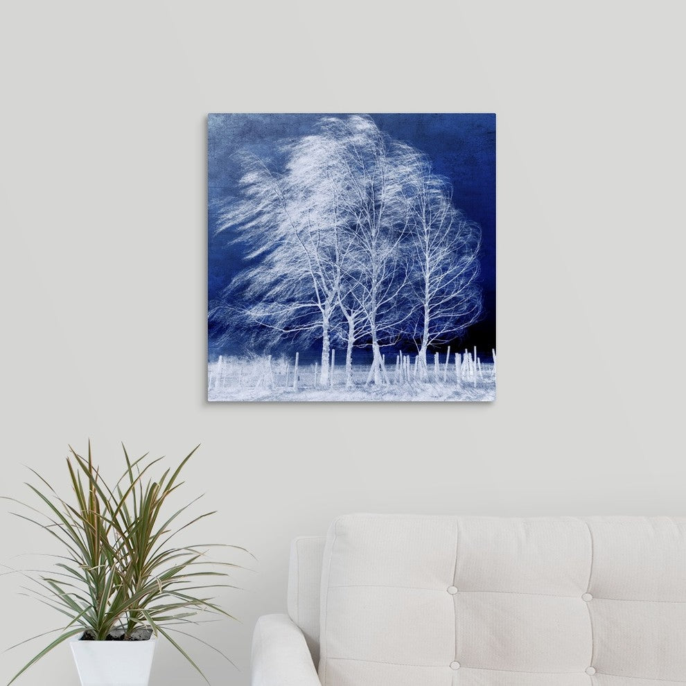 "Blue Wind" Wrapped Canvas Art Print, 20"x20"x1.5"