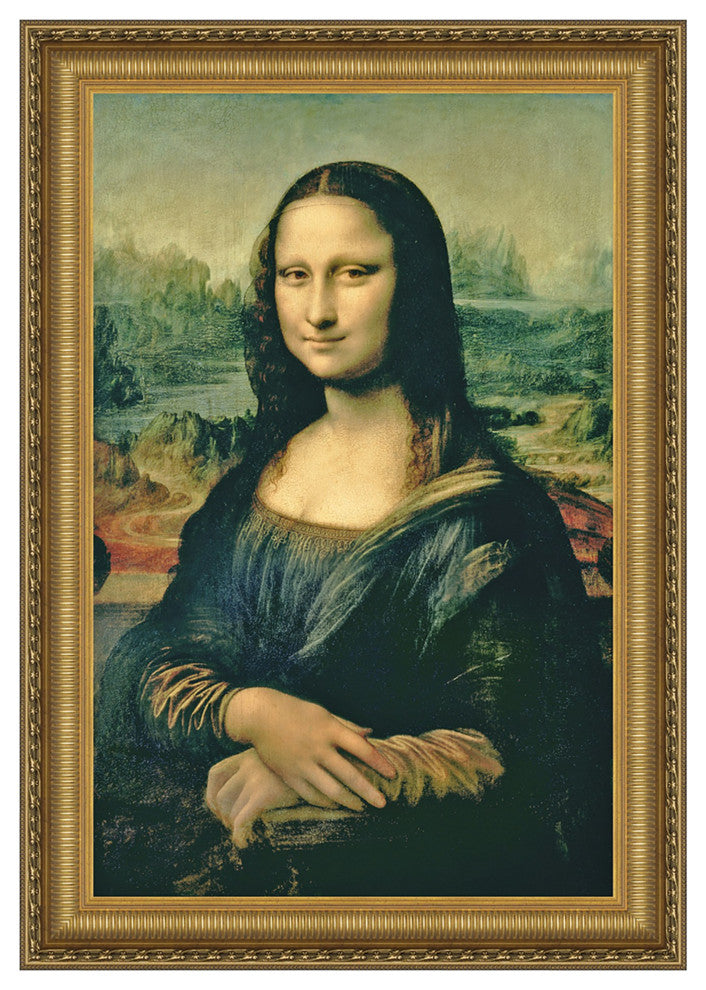 "Mona Lisa" Stretched Canvas Replica, 28"x37"