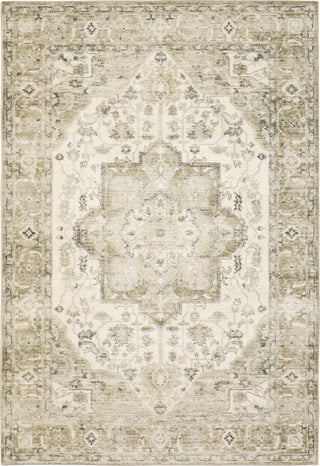 Oriental Weavers Savoy 28108 Green/ Ivory Area Rug 7' 5'' X 10'