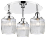 Innovations Colton 3 17.25" Flush Mount Polished Chrome